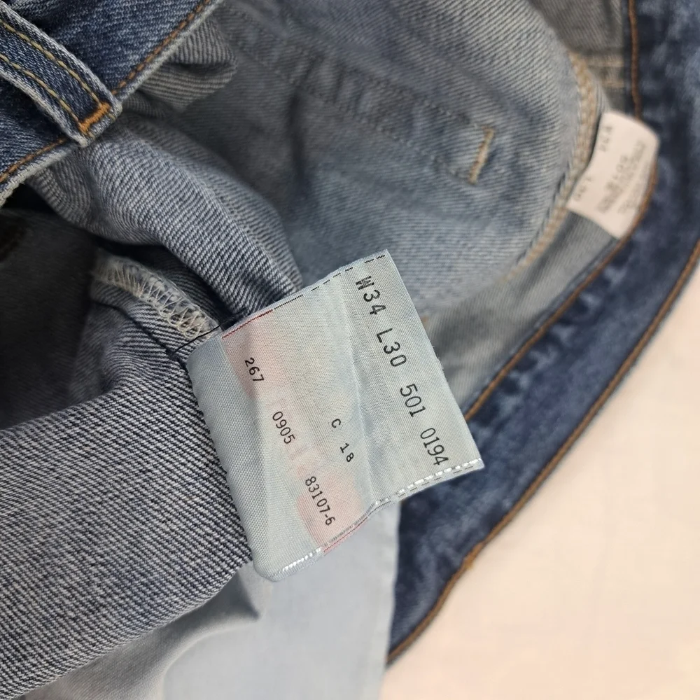 Levi's 501 Made in Haiti Vintage Denim Jeans Pants W34 L30